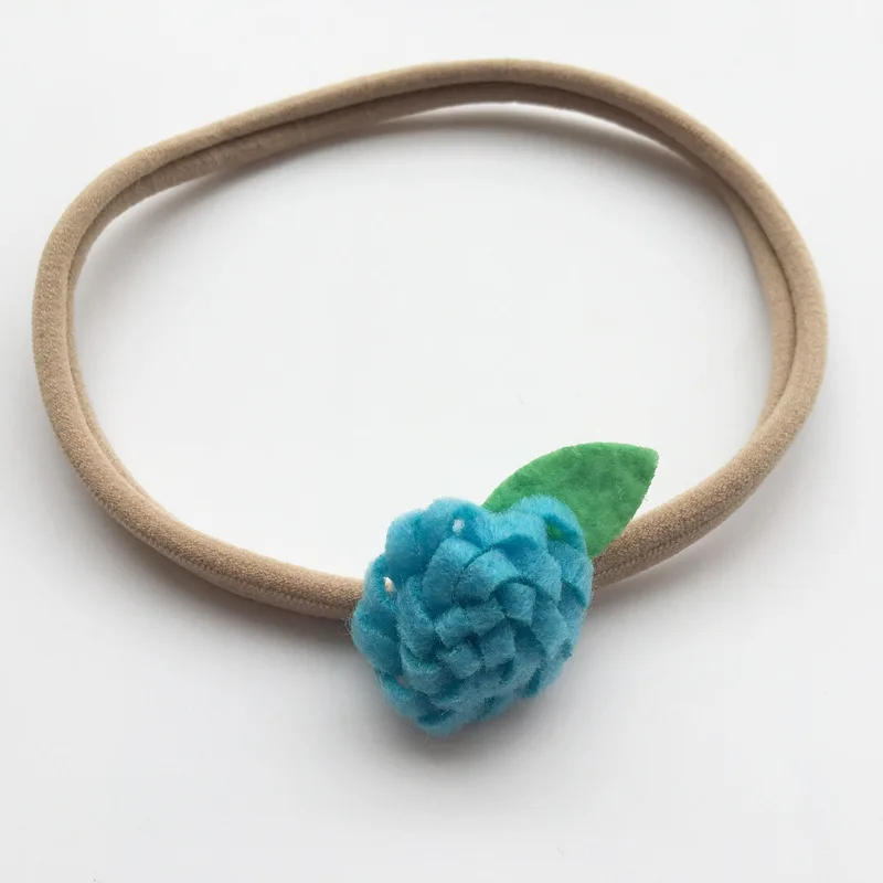 60 шт./лот Новое поступление повязка на голову с цветком для девочек нейлоновая