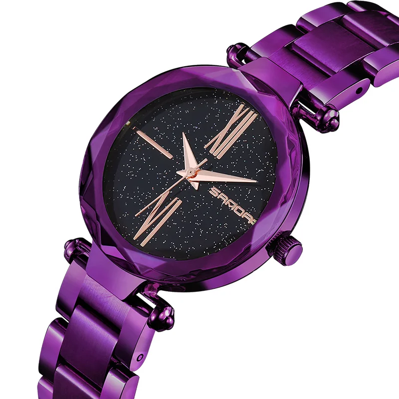 

SANDA 244 Fashion Ladies Wrist Watch Stainless Steel Luxury Dress Quartz Waterproof Women Bracelet Watches relojes para mujer