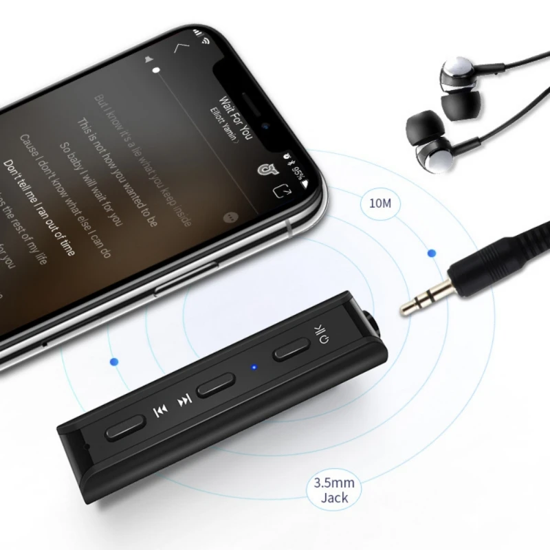 Аудио приемник для Bluetooth V4.2 воротник клип Тип беспроводной адаптер Мобильный