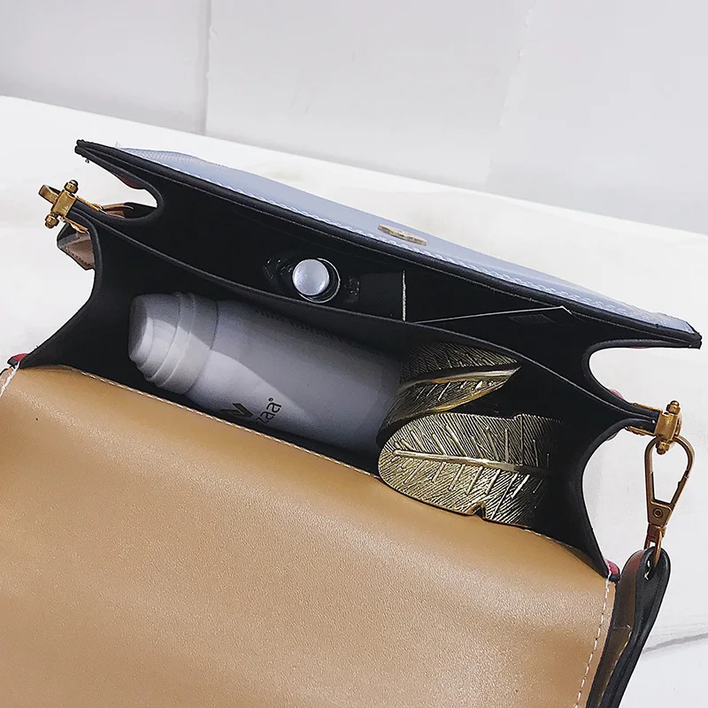 Женская сумка с красочным ремешком сумка-мешок искусственная кожа сумки на плечо