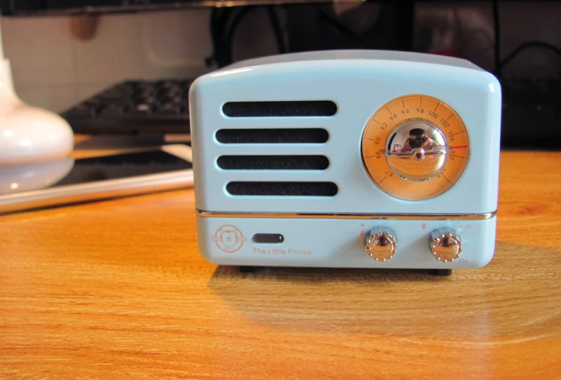 ICL Maoking Маленький принц OTR динамик FM радио Несс синий мини Bluetooth беспроводной музыкальный металлический плейер MW-2 подарок для девочки