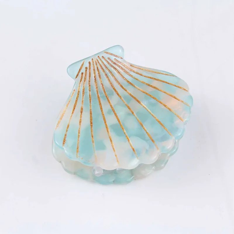 Новинка Модный женский зажим для волос с ракушкой 1 шт. из ацетатной смолы