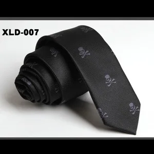 XLD-007 5 см 6 см дизайн мода взрыв Высокое качество шелк Полиэстер бизнес мужской личности Узкий Тонкий Галстуки аксессуары - Цвет: XLD-007