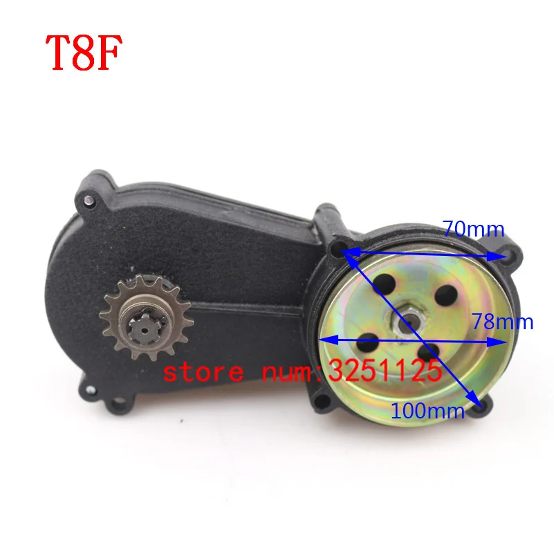 

2 colors 11T tooth T8F Clutch Drum Gear Box Transmission For 2 Stroke 47cc 49cc Pocket Bike Mini ATV Quad Scooter