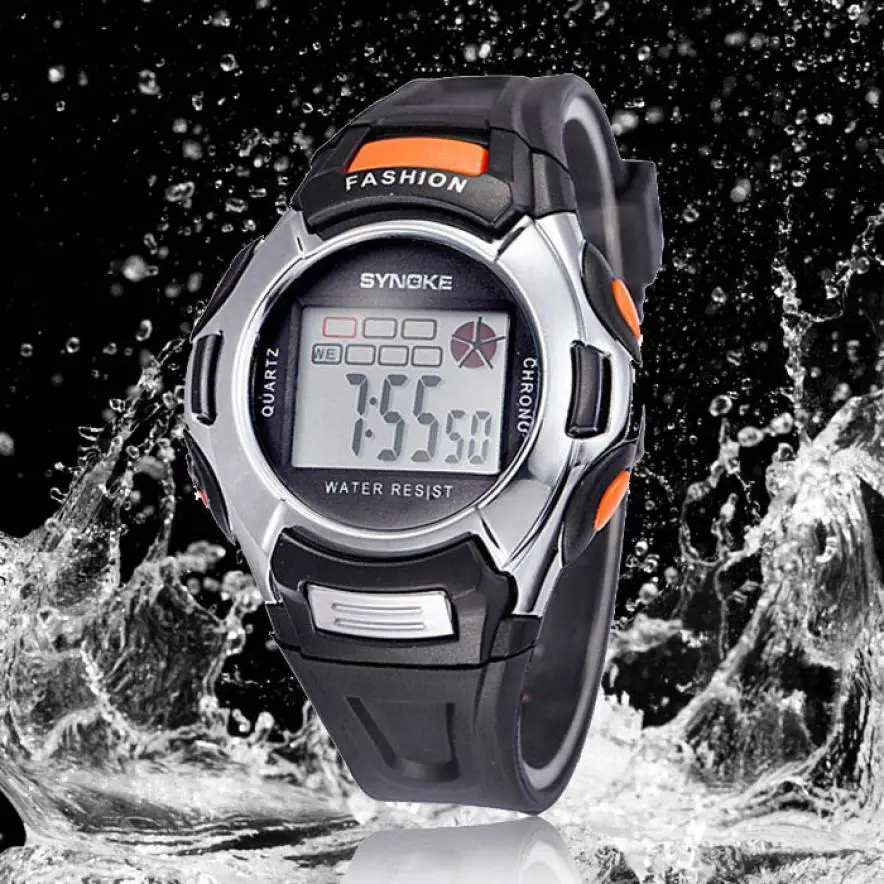 2018 модные многофункциональные светодиодные детские спортивные цифровые часы