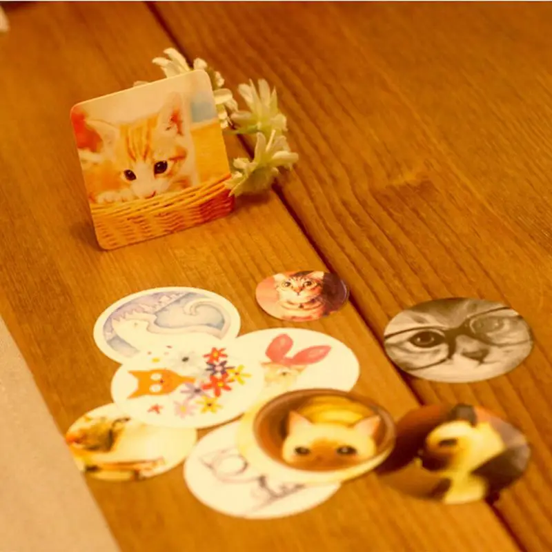 Винтажная бумажная наклейка для девочек Романтическая любовь украшение