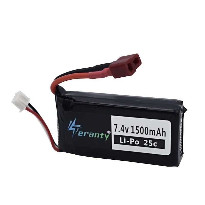 Красный Обновленная 4000mAh 5000MAH 7,4 v lipo батарея для Wltoys 12428 12423 RC автомобилей запасные части 7,4 V 2500mah батарея/1500 mah батарея 903480 - Цвет: Красный
