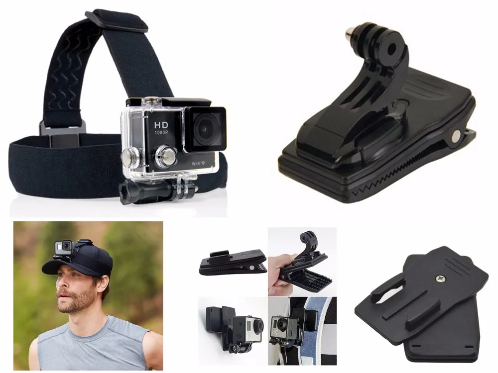 Комплект спортивных аксессуаров для SJCAM SJ8 PRO Plus SJ5000 SJ6000 SJ7000 SJ8000 SJ9000 SJ5 SJ6 SJ7 Star SJ3000