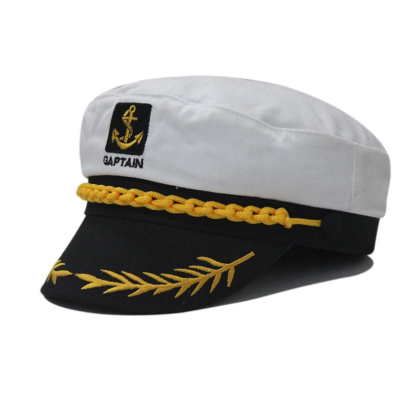 

Summer classic captain flat top hat golden grain commander cap