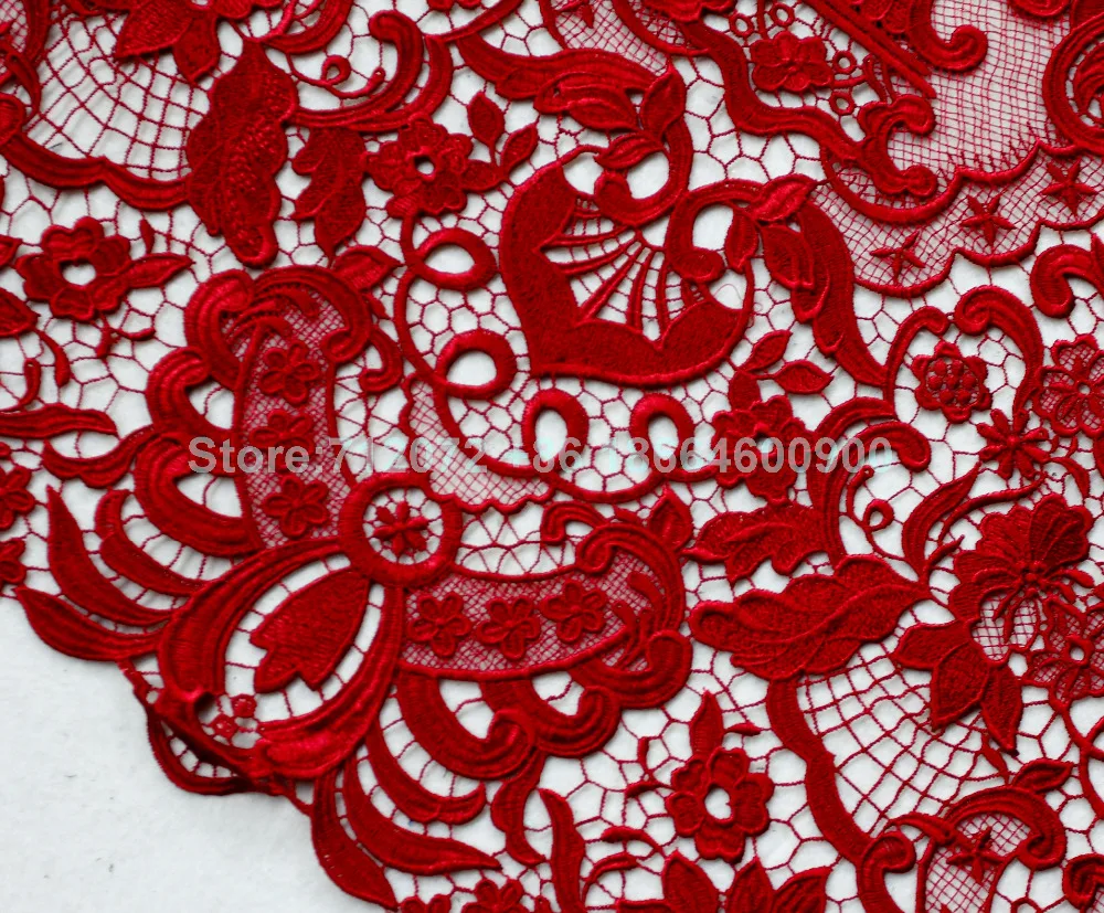 Кружевное платье La Belleza белое/синее/Красное/винное с вышивкой|wine lace fabric|fashion fabriclace