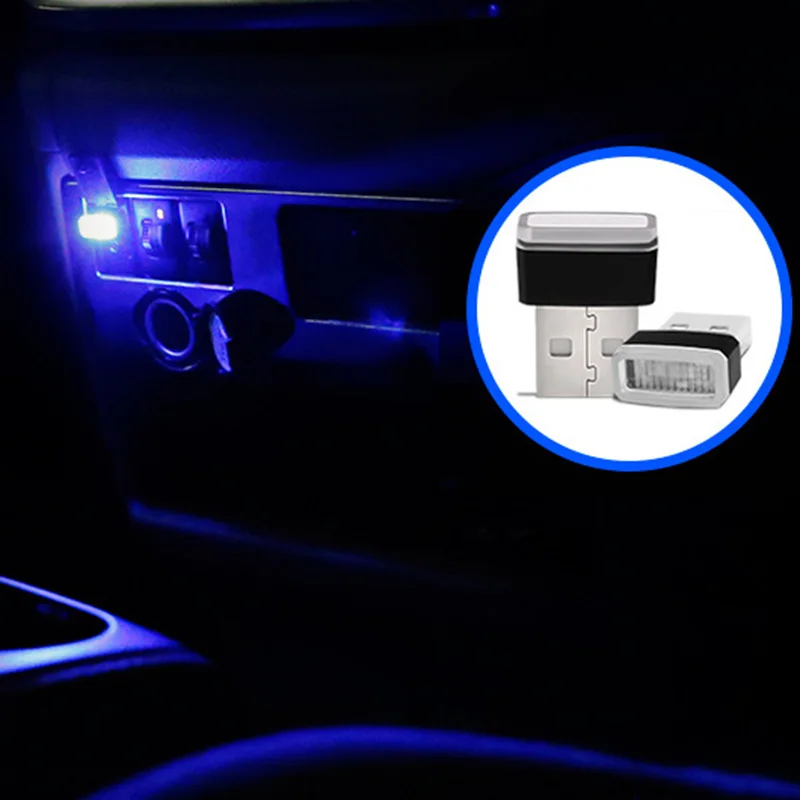 USB мини беспроводной светодиодный автомобильный комплект для внутреннего