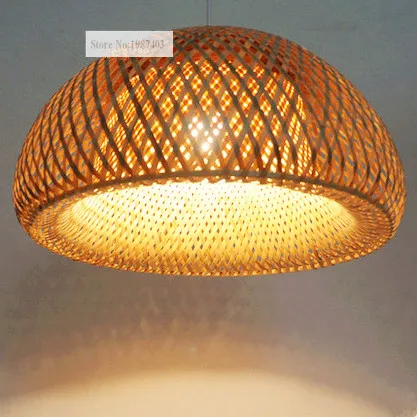 Китайский простой бамбуковый подвесной светильник ручной работы в стиле