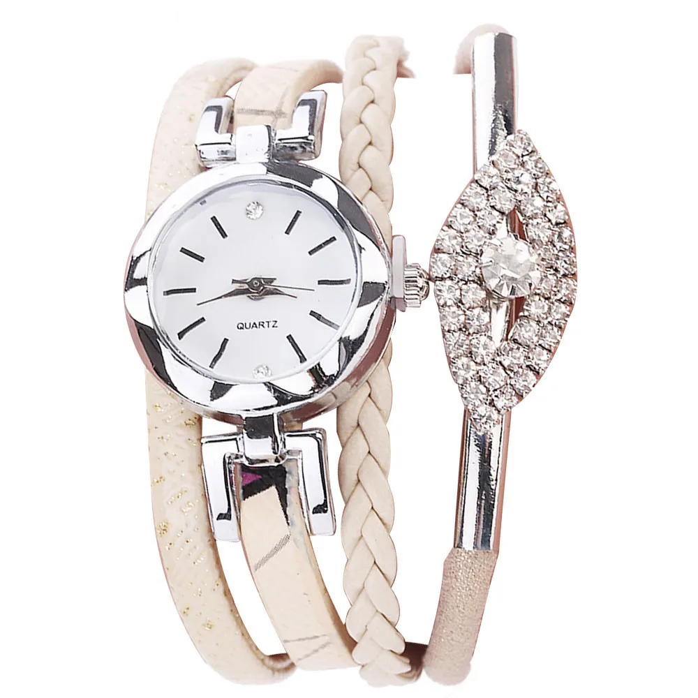 Beige Montre Femme CCQ модные часы для женщин девочек Аналоговые кварцевые наручные часы женская одежда браслет часы Reloj Mujer Relogio Feminino - Цвет: Beige