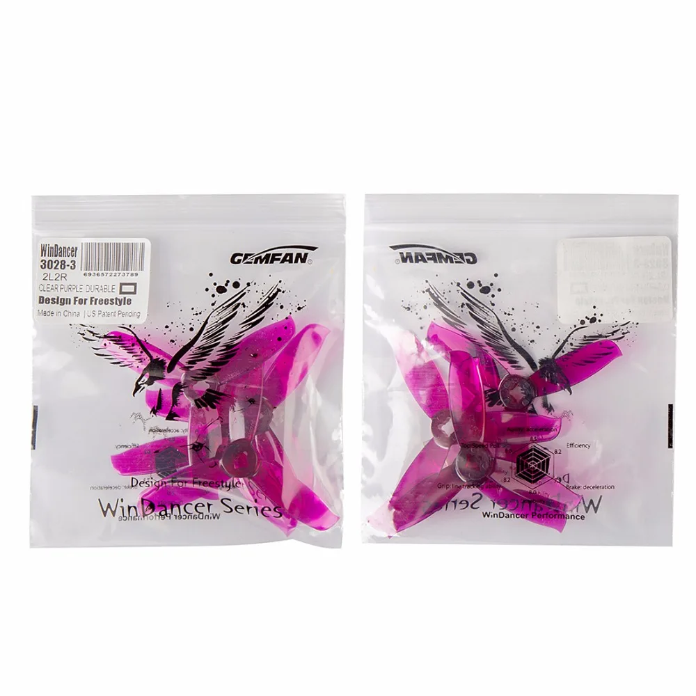 10 пар/20 шт GEMFAN 3028 PC пропеллер 3 дюйма весло CW CCW реквизит для FPV Дрон Мультикоптер