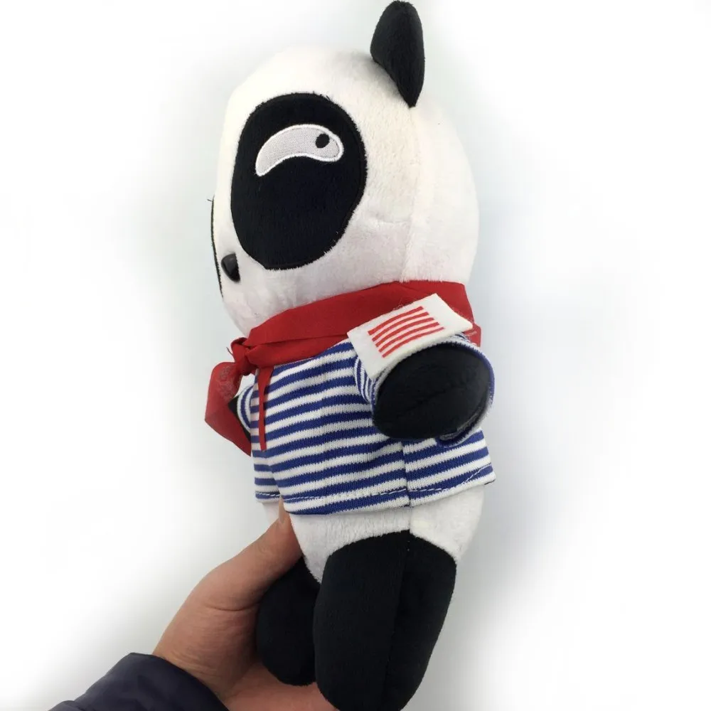 Горячая 30 см Милая темно-синяя панда плюшевая игрушка с темно-синей формой мягкие