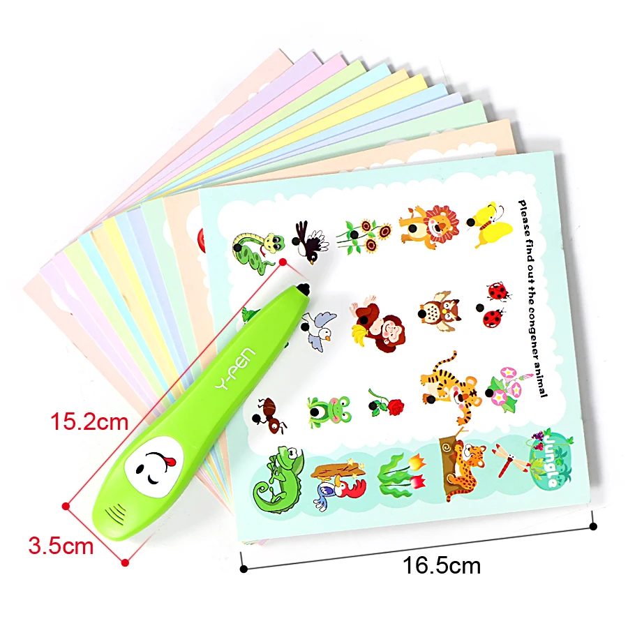 Электронная ручка для чтения с 12 обучающими картами правильный или неправильный