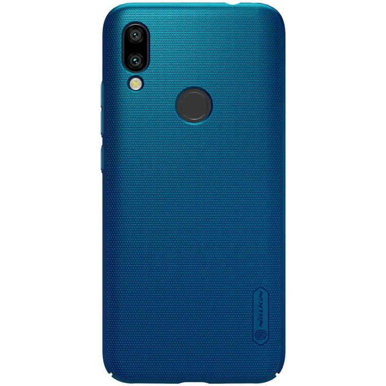 Redmi 7 Peacock blue Чехол для redmi 7, 6,26 дюймов, NILLKIN, Матовый ПК, матовая жесткая задняя крышка, Подарочный держатель для телефона, для xiaomi redmi 7 pro redmi Y3, чехол - Цвет: Redmi 7 Peacock blue