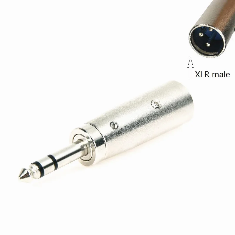 10 шт./лот стерео 6 35 мм штекер XLR 3Pin Мужской Аудио Cannon MIC разъем адаптера |