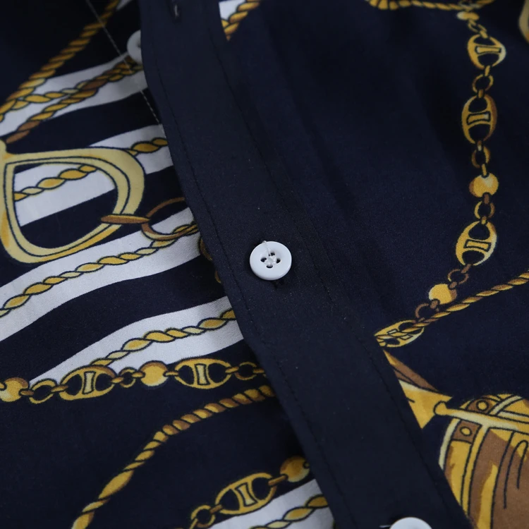 

2018 Fashion printing Man Casual Shirts Fashion Classic Men Dress Shirt Breathable Men's Long Sleeve Brand Clothing XXL