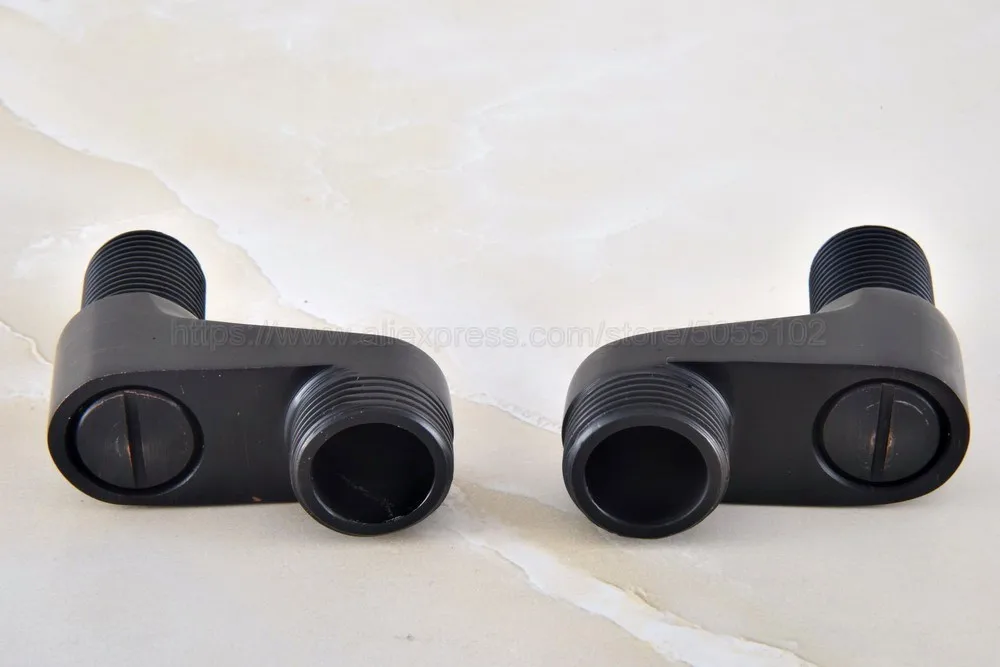 2 pcs black oil rubbed brass bathroom accessories claw foot bathtub faucet adjustable swing arms zba180 free global shipping