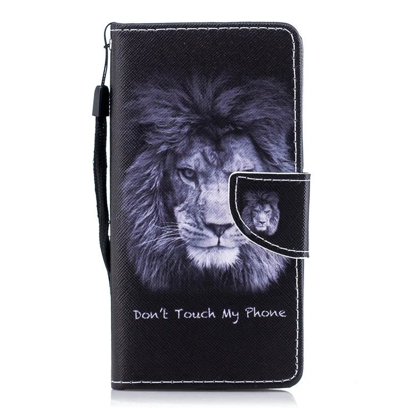 Luxury Butterfly Leather Phone Case For HTC One M10 Cute Cartoon Animal Cat Lion Wallet Cover Etui |