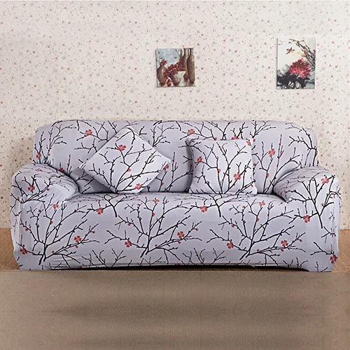 pattern 04 Полиэстерное покрытие для дивана эластичный стрейч пастырской Capa de диван чехол скольжению принципиально все включено диван-кровать диван Чехол 1/2/3/4 места - Цвет: pattern 04