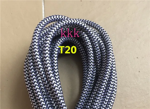 2 м/лот 2x0 75 цветной витой провод кабель в стиле ретро плетеный Электрический