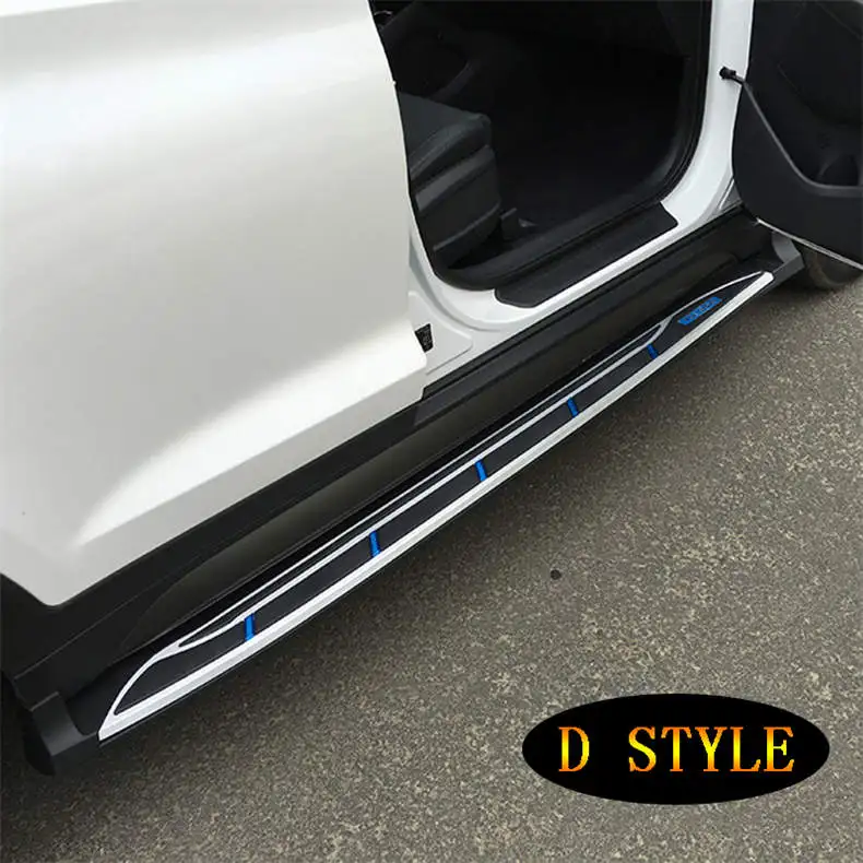 Для новых hyundai Tucson- автомобильные подножки Авто боковые шаг бар педали OEM продукт - Цвет: D styles