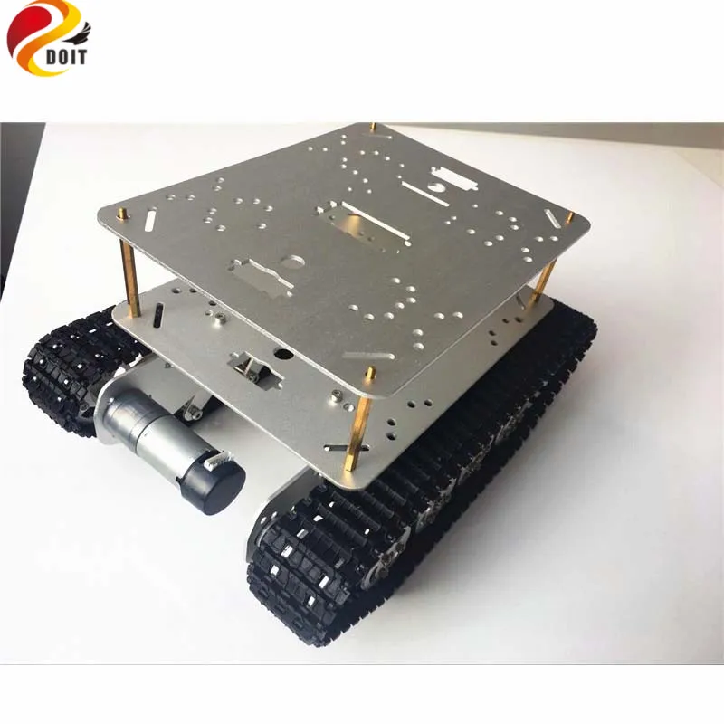 Умный Радиоуправляемый металлический танк с амортизацией гусеничный каркас