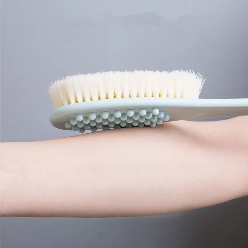 Bath Brush Plastic Long Handle Scrubber Back Exfoliation Brushes Skin Massage Brush Feet Rubbing Body Brush Bathroom Accessories
