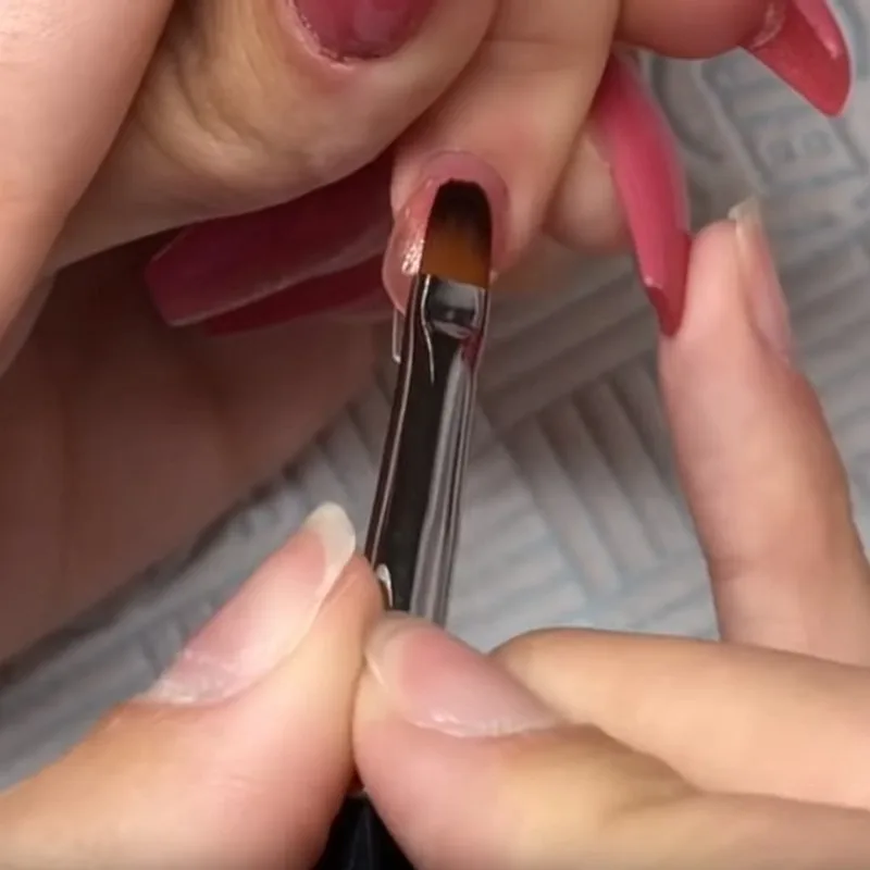 1 шт. 2 в УФ гель лаки для ногтей кисть двухсторонний инструмент ломтик Форма Кисть