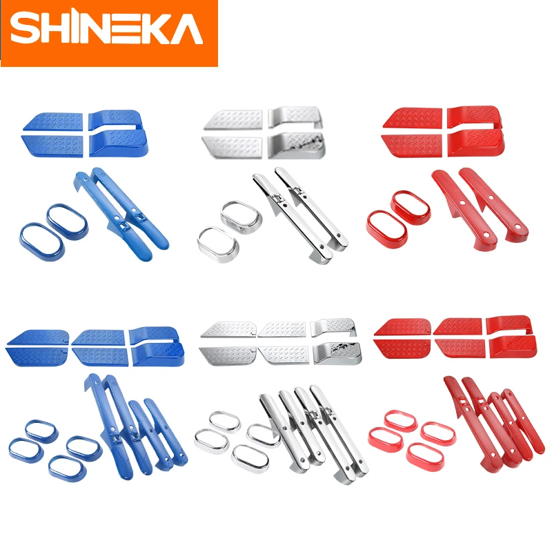 SHINEKA ABS автомобильные интерьерные дверные ручки украшения кольца крышки наклейки