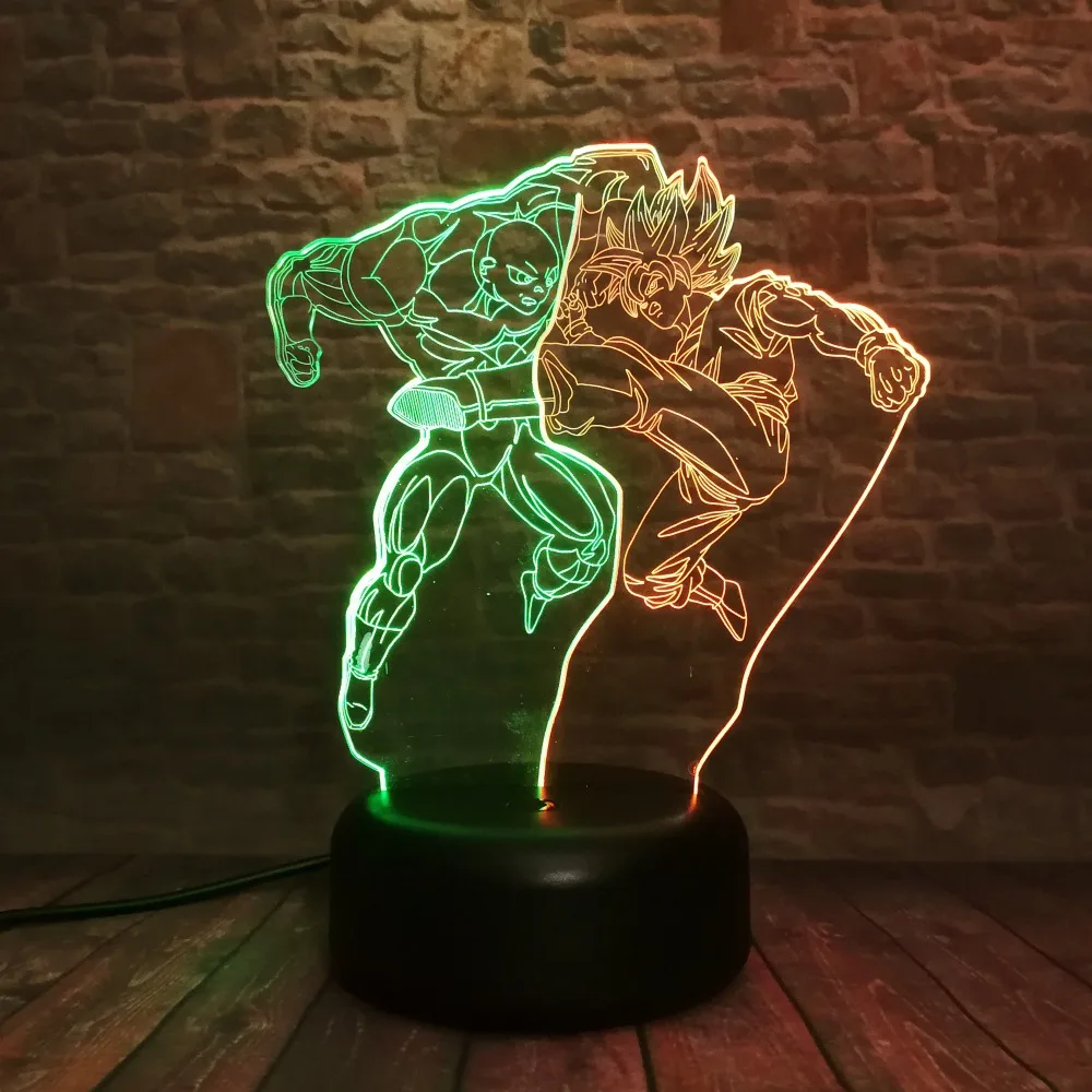 Новый двойной цвет ed Dragon Ball Z Son Super Goku vs Jiren 7 цветов Изменение USB Touch для детей