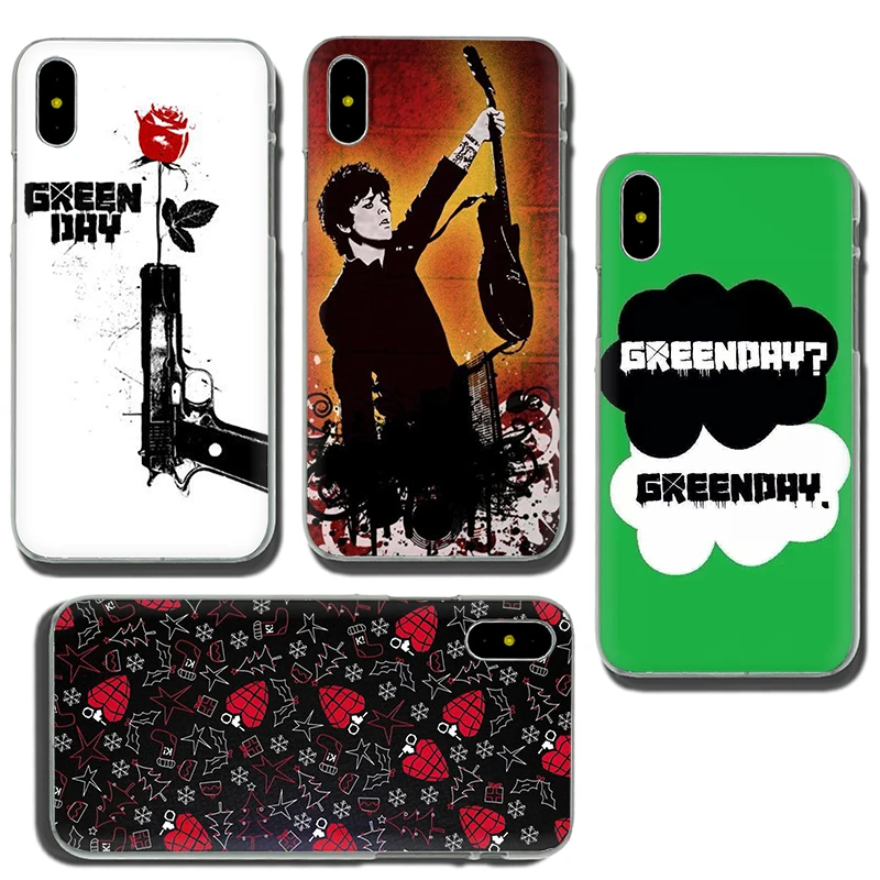 Жесткий чехол для телефона Green Day iphone 5 5s SE 2020 5C 6 6s 7 8 Plus X XR XS 11 Pro Max|Бамперы| |