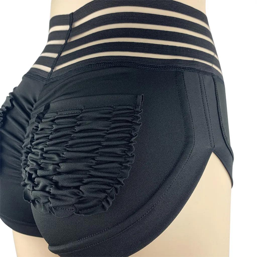 Женская Высокая Талия Ruched Lift тренировочные трико эластичные Йога Обтягивающие Шорты Для Йоги Спортивные Фитнес эластичные леггинсы#373