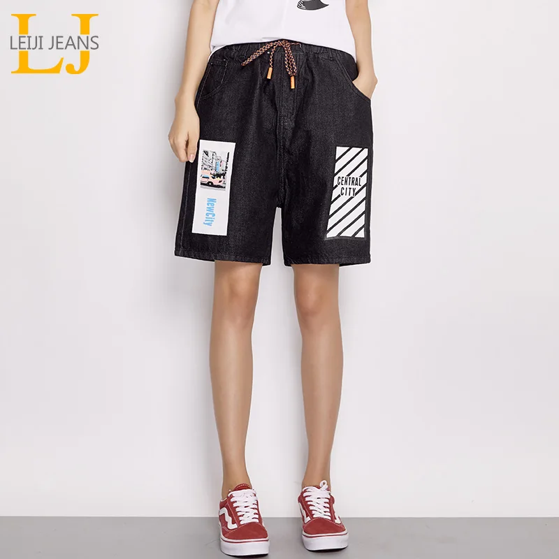 LEIJIJEANS Новое поступление летние размера плюс модные для девушек с машинным