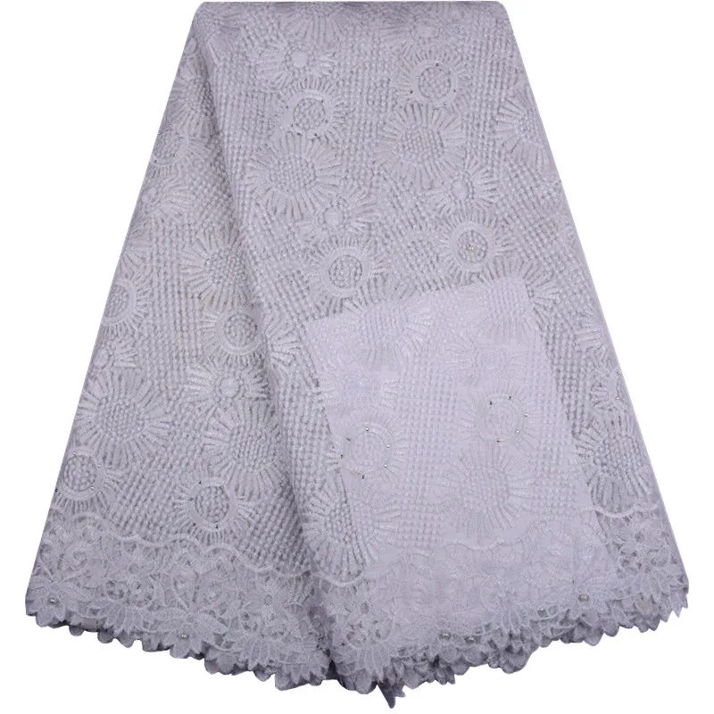 Французская кружевная ткань последняя африканская с вышивкой сетчатая Тюлевая