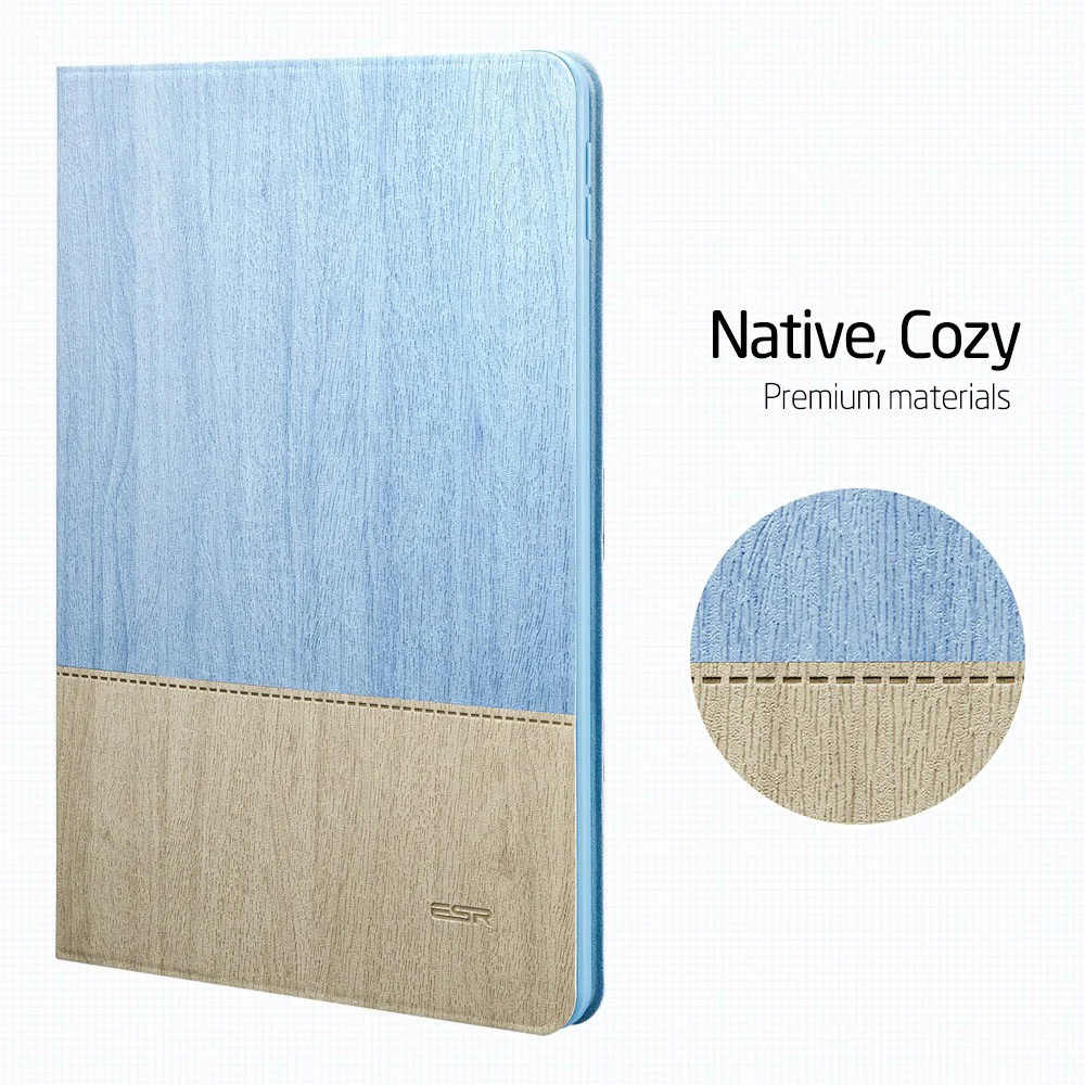 Чехол для iPad Pro 10,5 ESR из простой ткани Оксфорд из искусственной кожи Smart Cover Folio Stand Повседневный Стильный чехол для iPad Pro 10,5"
