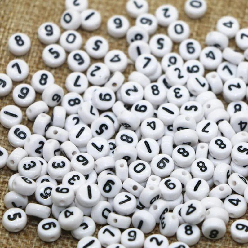 4x7 мм 200 шт./лот винтажный бусина буква браслеты шармы ручной работы сделай сам