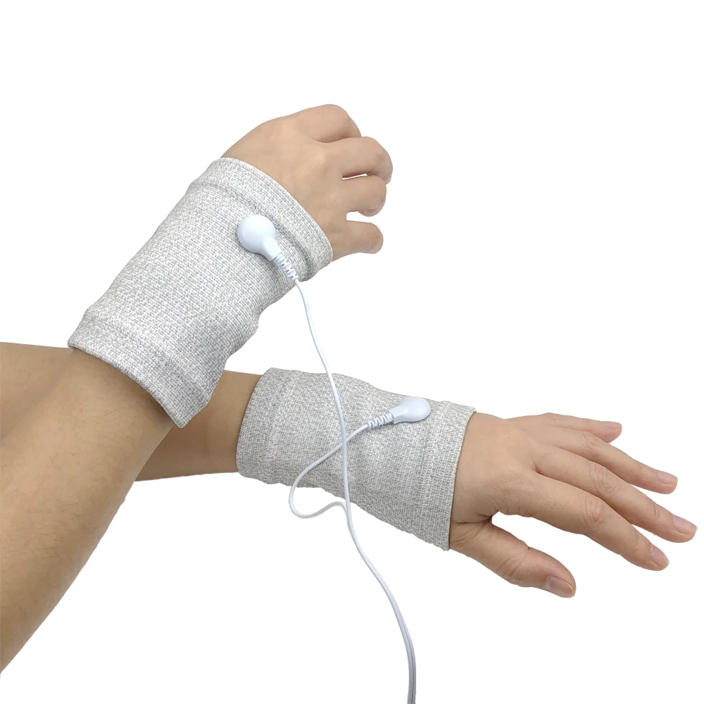 Wrist Bracers for EMS Stimulator BIO Microcurrent RSI Wrist Muscle Sore Pain Relief Fitness Relax Massage Tens Therapy Massager