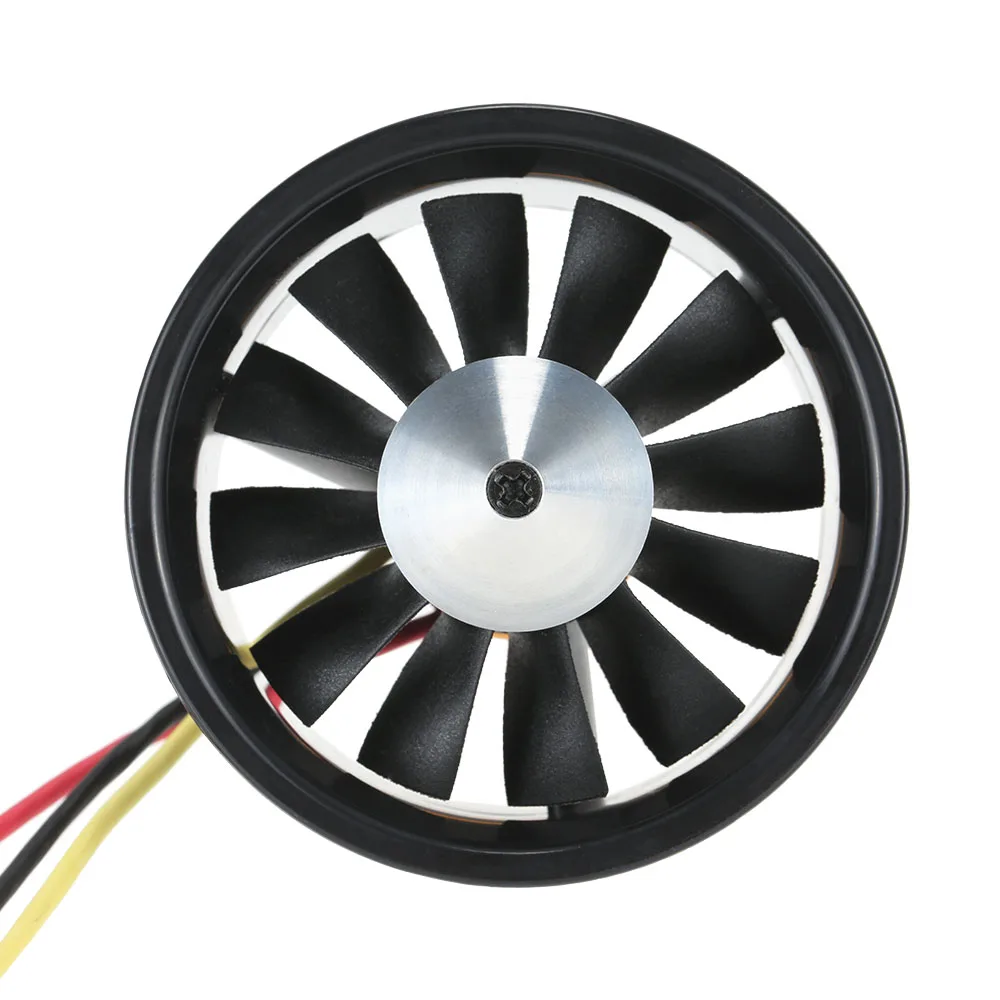 64 мм EDF набор 2822 3500KV двигатель с 12 лезвий воздуховод вентилятор для RC