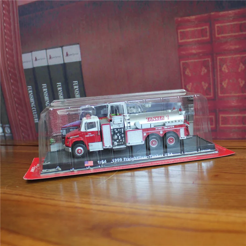 AMER 1/64 масштабная модель автомобиля игрушки 1999 frellightliner танкер США пожарный двигатель литья под давлением металлическая модель грузовика игрушка для сбора/подарка