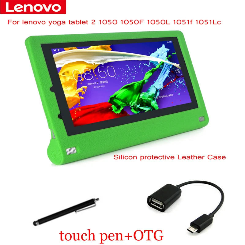 Для lenovo yoga tablet 2 1050F 1051F Кремния защитный Кожаный Case Защитную Оболочку Кожи Tablet PC 10.1