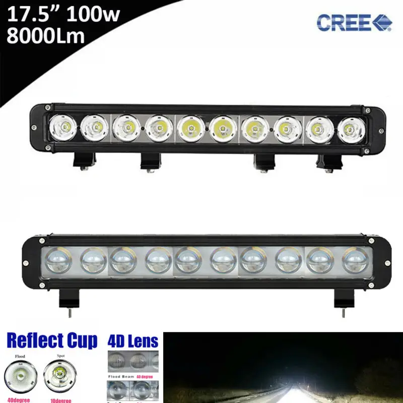 1 шт. 100 Вт светодиодные фары дальнего света рабочего для грузовиков прицепов