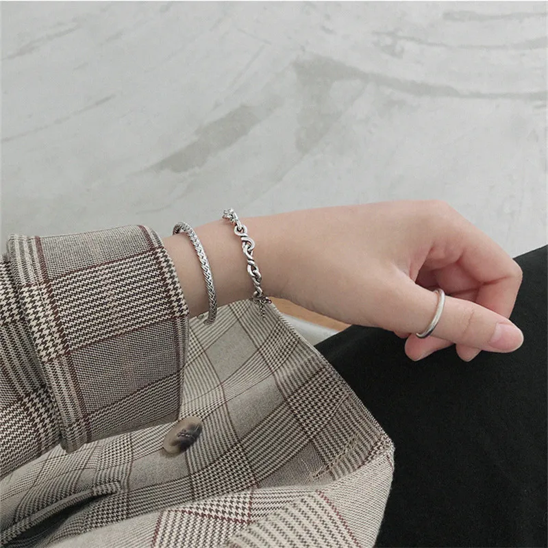 

ying Vahine Personality Neutral Men and Women Bracelet 100% 925 Sterling Silver Vintage Bracelets for Women Pulsera Hombre
