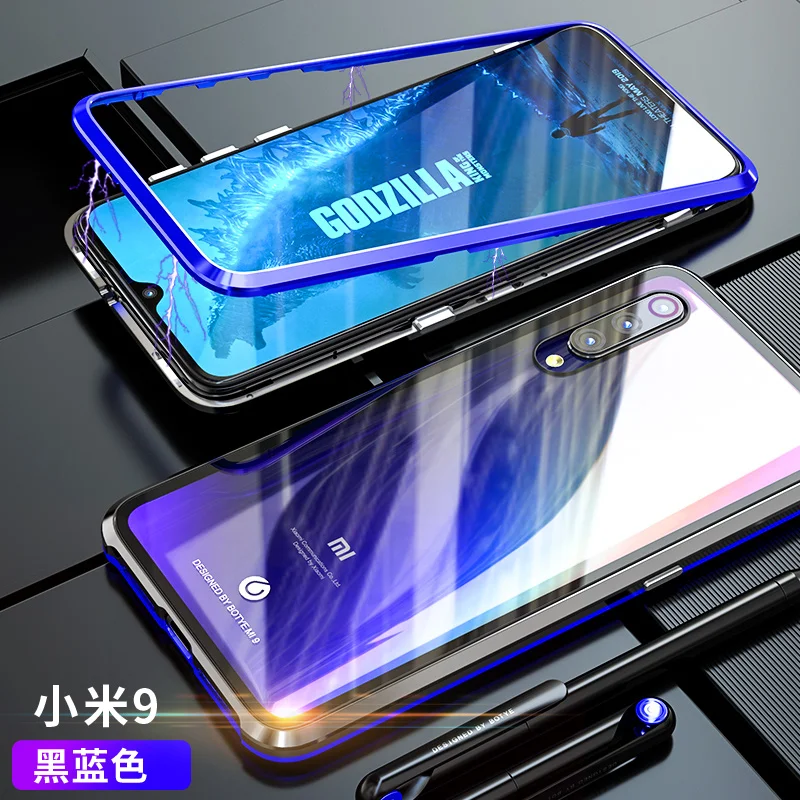 Роскошный магнитный металлический чехол для Xiaomi Mi 9 Mi9 se прозрачные магнитные