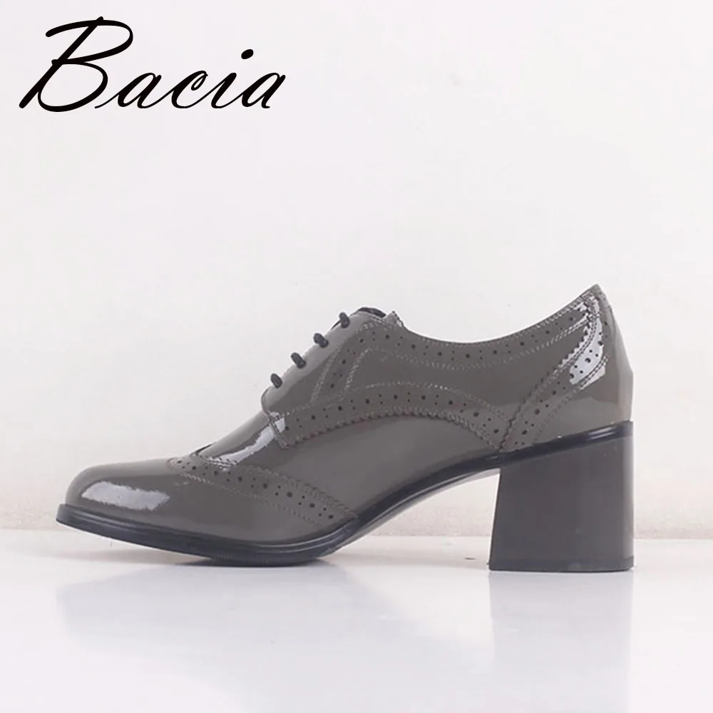 Bacia/2018 г. женские туфли-лодочки высокого качества из натуральной кожи на толстом