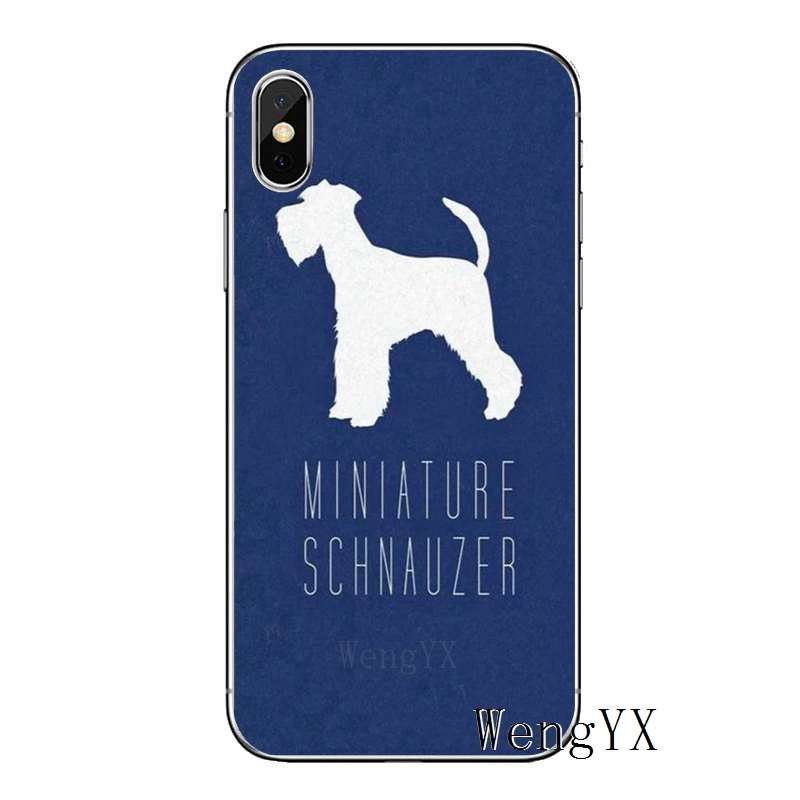 Миниатюрная собака Шнауцер для samsung Galaxy S10 S9 S8 S7 S6 edge Plus Lite S5 S4 mini Note 9 8 5 4 TPU мягкий чехол для телефона