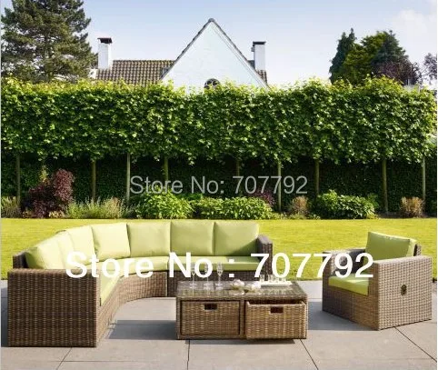 Набор мебели из ротанга изогнутый угловой диван комфортный дизайн|furniture rattan|rattan