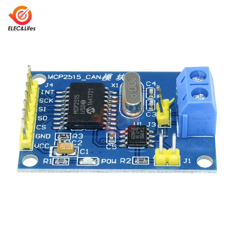 MCP2515 плата модуля CAN TJA1050 приемник SPI для Arduino 51 MCU контроллер рычага передача